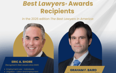 2 Law Offices of Eric A. Shore PC Lawyers Recognized as Best Lawyers® Award Recipients