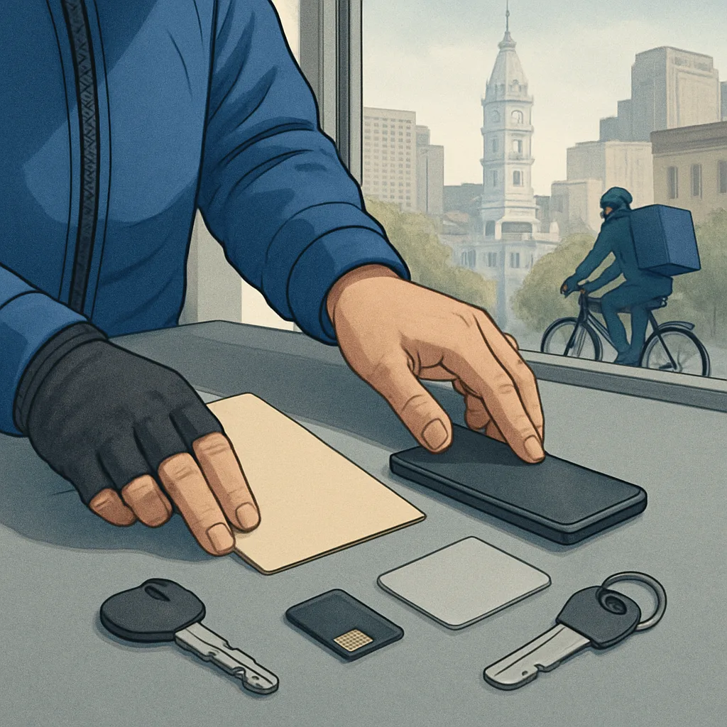 Courier preserving app, payment, and delivery evidence after a Philadelphia pedestrian injury