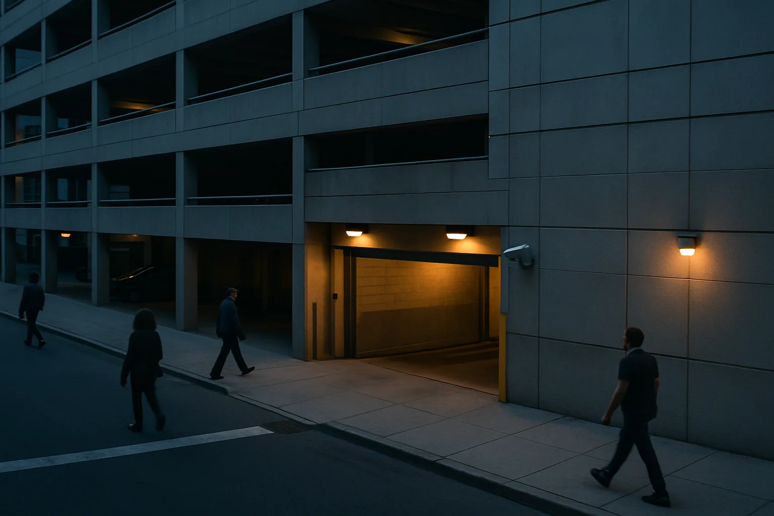Philadelphia parking lot assault scene illustrating a negligent security claim