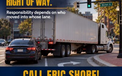 A Truck Swung Wide and Hit My Car. Who Is Responsible?
