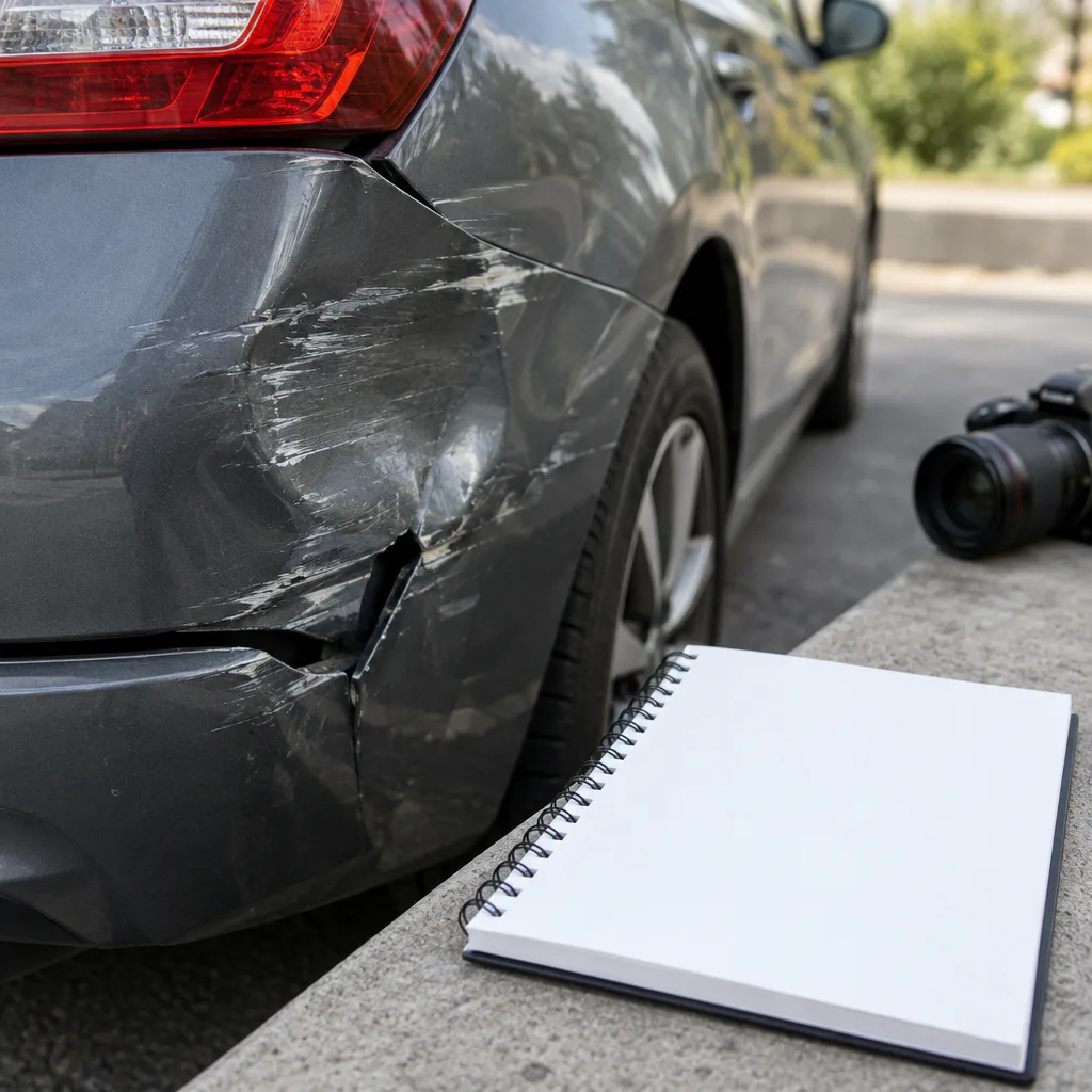 Documenting vehicle damage as New Jersey hit-and-run evidence